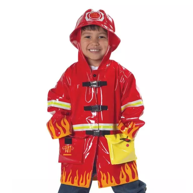 Kidorable Fireman Raincoat 12-18 Months Baby Boys Firefighter Kids Waterproof