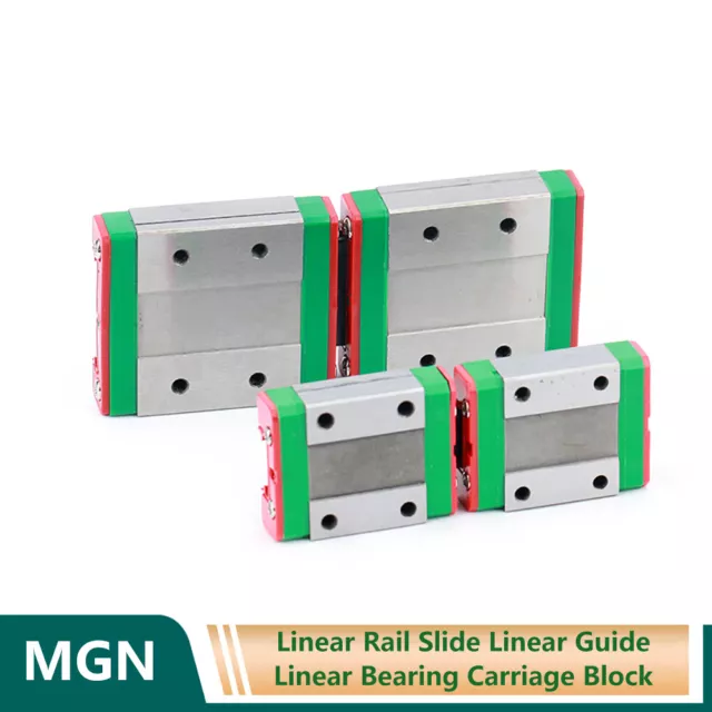 100mm MGN7 MGN9 MGN12 MGN15 Linear Rail Slide Linear Guide+MGN Block 7/9/12/15