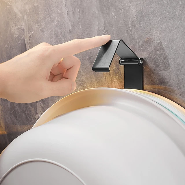 Appendiabiti lavabo, resistente all'umidità, forte, portatile, senza punzonatura