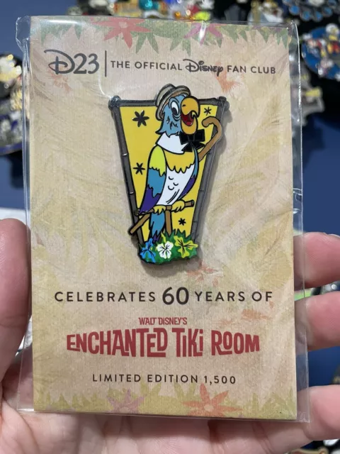 D23 LE Enchanted Tiki Room 60th Anniversary X/1500 Walt Disney Disneyland Pin