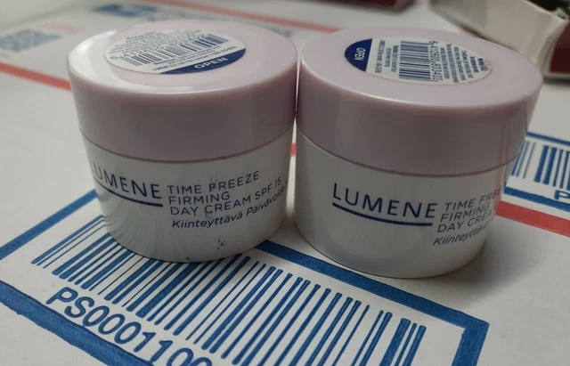 2 LUMENE TIME FREEZE • Firming Day Cream 0.5 Fl. Oz. Each  READ