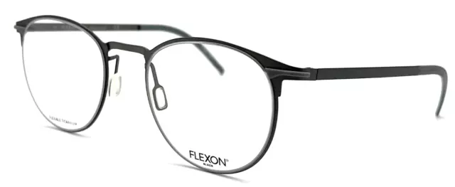 FLEXON BLACK - B2000 033 50/20/145 - GUNMETAL NEW Authentic TITANIUM EYEGLASSES