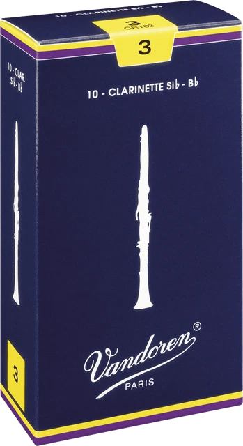 Anches Vandoren clarinette - boite de 10 - Force 3 NEUF