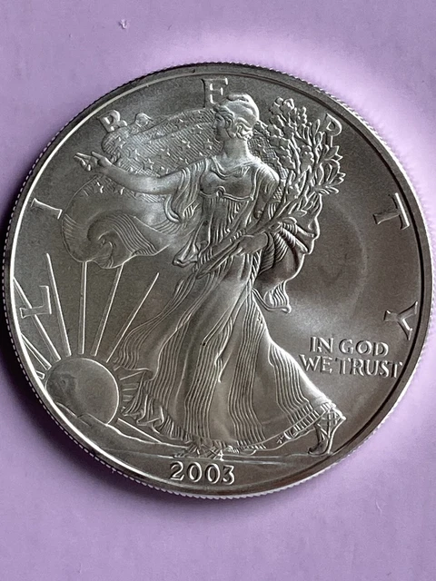 2003 American Eagle Silver Dollar- One troy oz - Uncirculated - Better Date 2003 American Eagle Silver Dollar- One troy oz - Uncirculated - Better Date