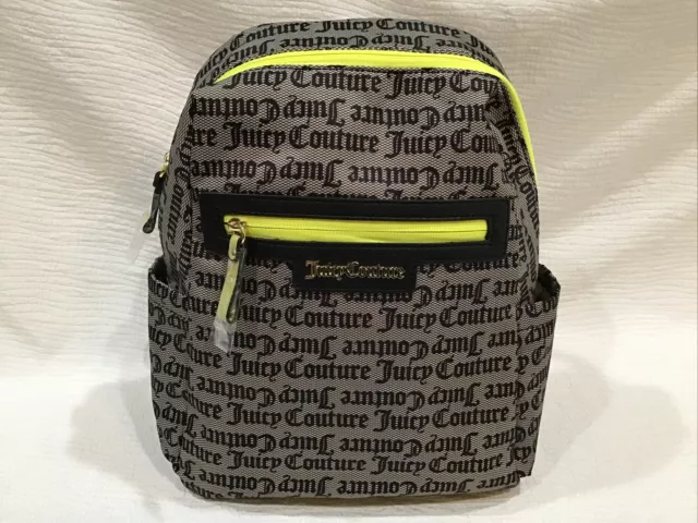 Juicy Couture LOLLIPOP BACKPACK GOTHIC LOGO BLACK $99 NEW w/TAGS