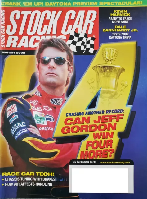 Stock Car Racing Magazine March 2002 -- Jeff Gordon, Kevin Harvick, ProCup*