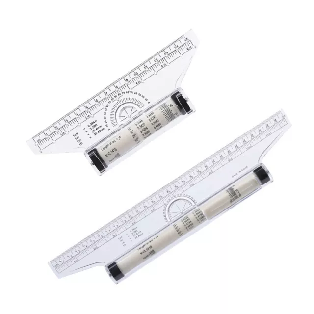 Rolling Parallel Ruler Drafting Universal Angle Balancing Scale Drawing Measure