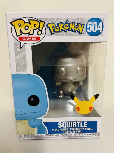 Funko Pop! Pokemon - Squirtle Silver Metallic 25th Anniversary #504