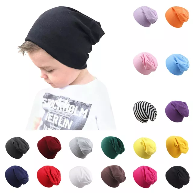 Baby Toddler Kids Boys Girls Beanie Hat Spring Autumn Cotton Cap 0-6Months US