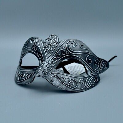 Venetian Metallic Masquerade Ball Mask - Silver