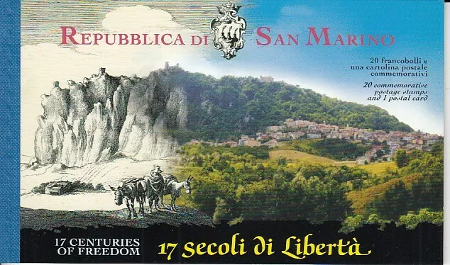 San Marino Markenheft 6 - 1700 Years Republic Oo