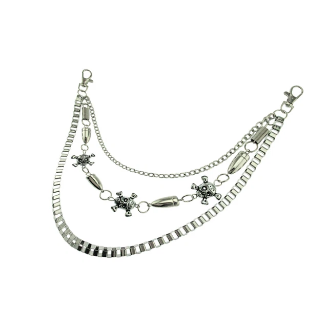 Catena A Vita Punk In Pelle Con Nappa - Cintura Addome Stile Rock - Nero - Foto 6