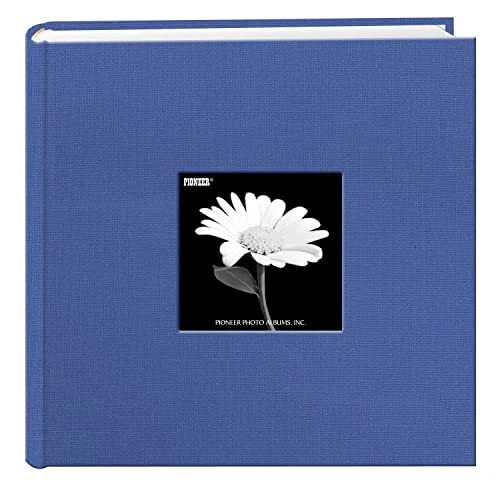 Marco de tela Cubierta Foto 200 Bolsillos Contiene 4x6 Fotos Azul Cielo Álbum