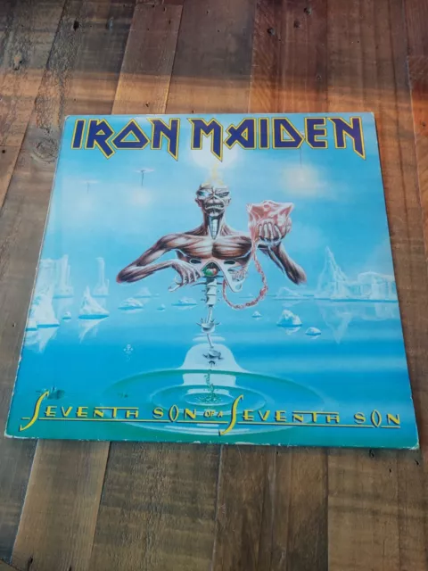 2 Iron Maiden Vinyls. 2 Minutes To Midnight EP & Seventh Son of a Seventh Son.