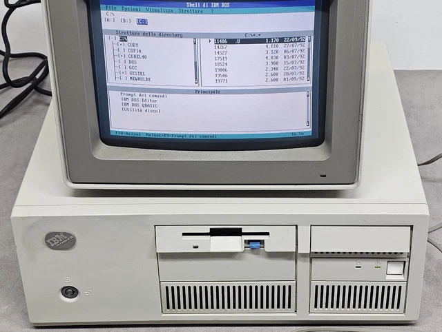 IBM PS/1 (1990) COMPLET et FONCTIONNEL avec ECRAN COULEUR, IMPRIMANTE et MODEM