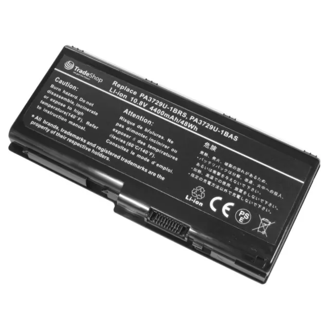 AKKU 4400mAh ersetzt Toshiba Qosmio Satellite PA3729U-1BAS PA3730U-1BRS PABAS207