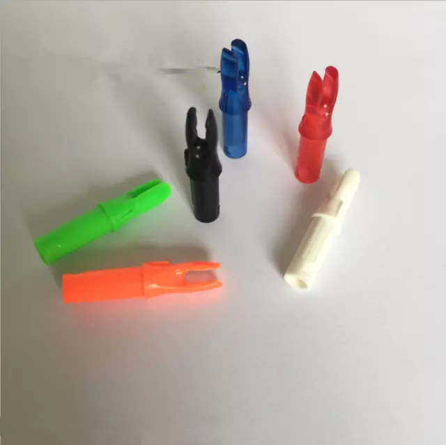 50pcs Arrow Nocks Inserts ID 6.2mm for Recurve Compound Bow Hunting Arrow