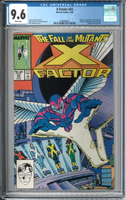X-Factor #24 CGC 9.6 NM+ WP 1988 Marvel Comics 1st Archangel Origin Apocalypse