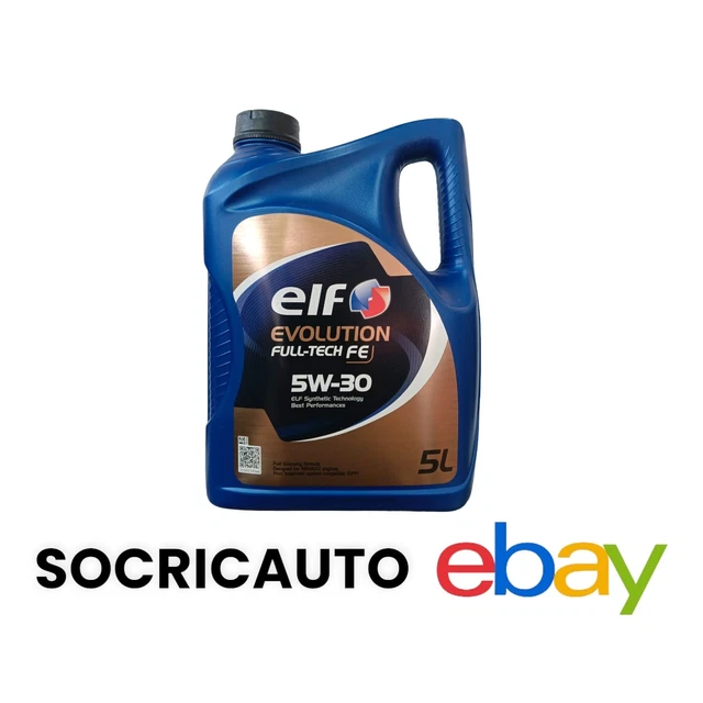 5 LITRI Olio Motore Elf 5W30 Evolution Full Tech FE RN0720 C4 Renault ...