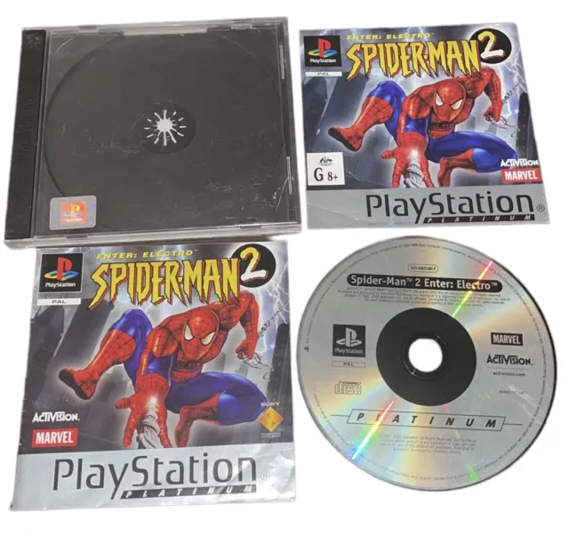 Spider-Man 2: Enter Electro Jogo PS1 Midia Fisica