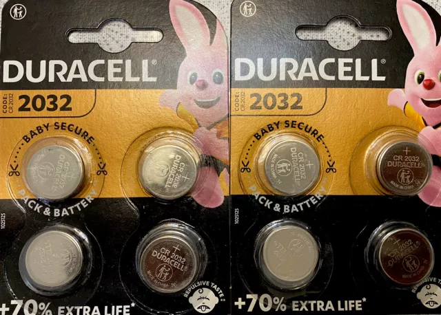 Duracell 2032 Pile bouton lithium 3V, lot de 4, avec Technologie Baby  Secure, pour porte-clés, balances et dispositifs portables et médicaux  (DL2032/CR2032)