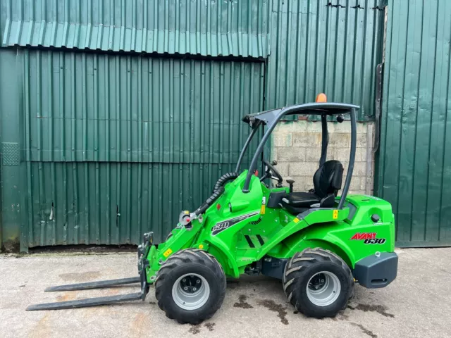 2023 Avant 630 Wheeled Loader - C/W Forks & Weights - 85 Hours - Kubota Engine