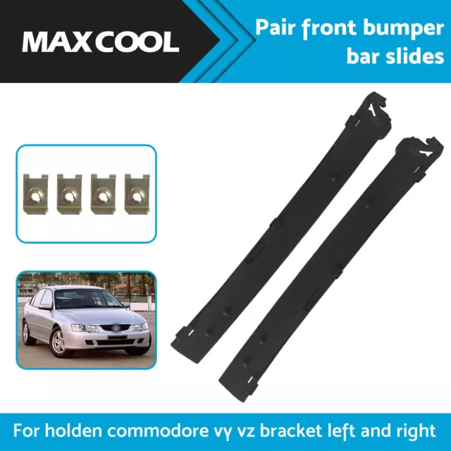 Front Pair LH &RH Bumper Bar Bracket Slide For Holden Commodore VY VZ 02-2007