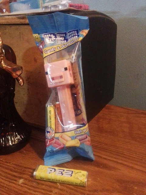 PEZ Minecraft Steve Candy Dispenser With 2 Refills - Fun Party Favors & Gifts
