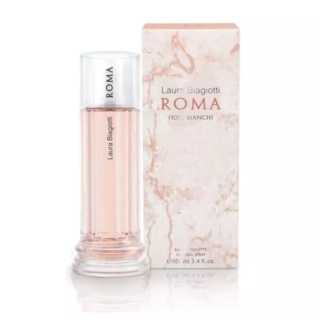 Laura Biagiotti Roma Donna FIori Bianchi Eau De Toilette 100ml Profumo Donna