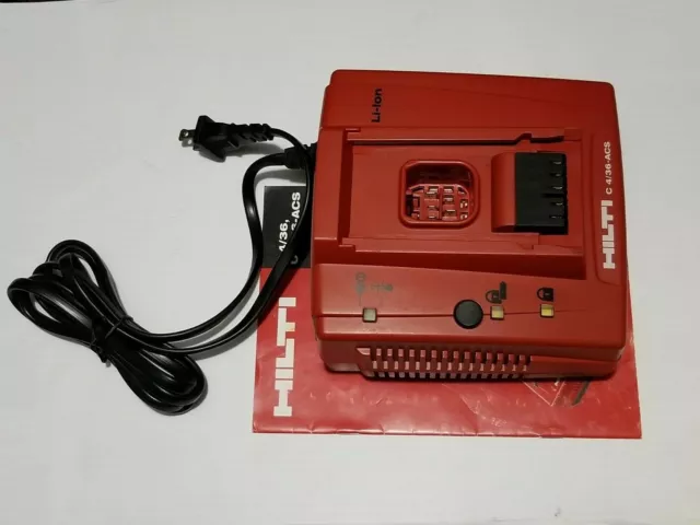 HILTI C 4/36-ACS 120v Li-ion Charger Auto Cooling System (USED)