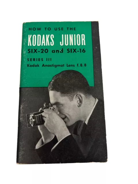 Cómo para Usar Kodaks Menor Six-20 & Six-16 Folleto Manual Series III