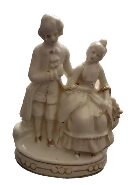 Vintage Maruyama Made in Japan Porcelain Figurine-Courting Couple 