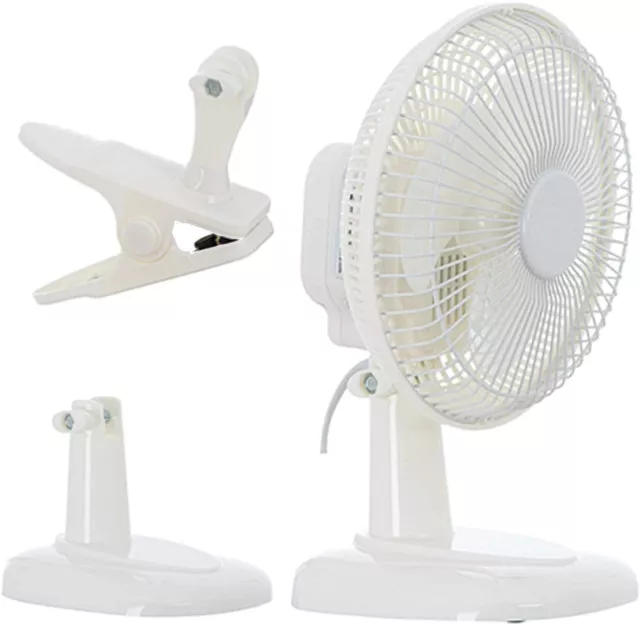 Mini Grow Ventilator mit Clip Klemme + Standfuß Clipventilator für Grow Zelt Box