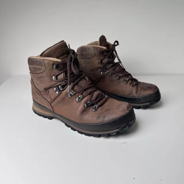 MEINDL DIGAFIX Brown Leather Hiking Outdoor Boots Vibram Soles Size 9.5 ...