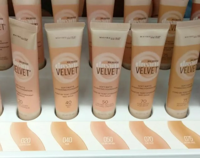 Maybelline Dream Velvet Soft-Matte Hydrating Foundation ~ Choose Shade