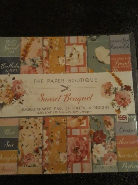 The Paper Boutique  - Sunset Bouquet  - Embellishment Pad
