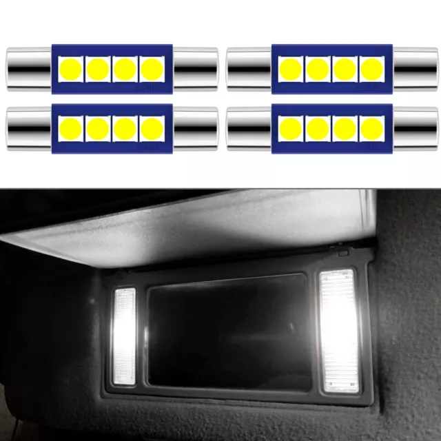 Soffitte Sofitte Lampe 31mm SMD LED Schminkspiegel Sonnenblende Auto KFZ  weiß