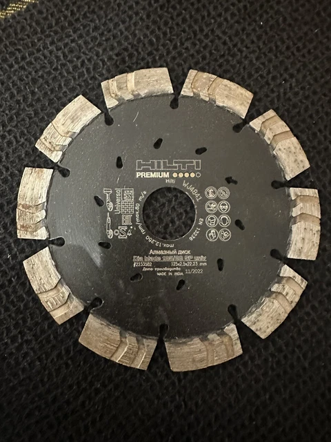 Disque Diamant Hilti SP-T 125/22 – Neuf Sous Emballage – Pour Découpe Carrelage/béton