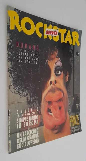 PRINCE. ROCKSTAR NUMERO UNO. Musica Pop Rock Magazine Rivista SENZA ...