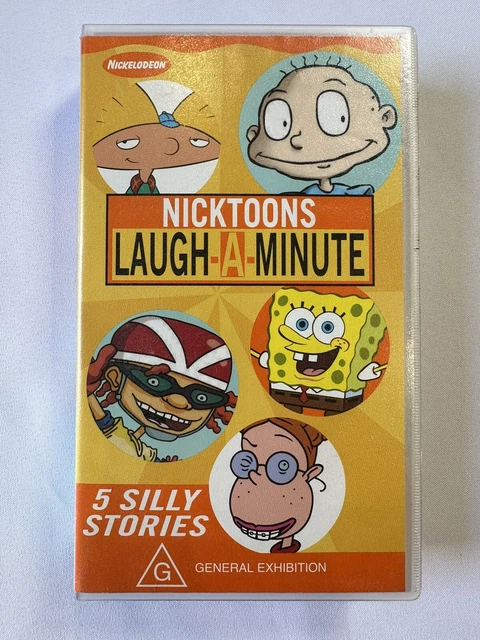 NICKTOONS LAUGH-A-MINUTE VHS Vintage Nickelodeon Hey Arnold Rugrats  SpongeBob $49.95 - PicClick AU