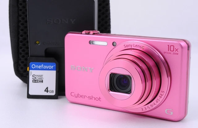 N MINT] SONY Cyber shot DSC-WX220 Pink Digital Camera