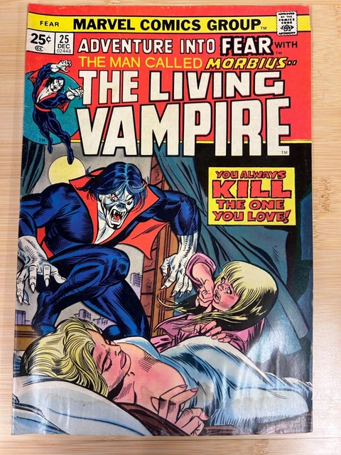 Adventure Into Fear # 25 (Marvel 1974) Early Morbius horror comic