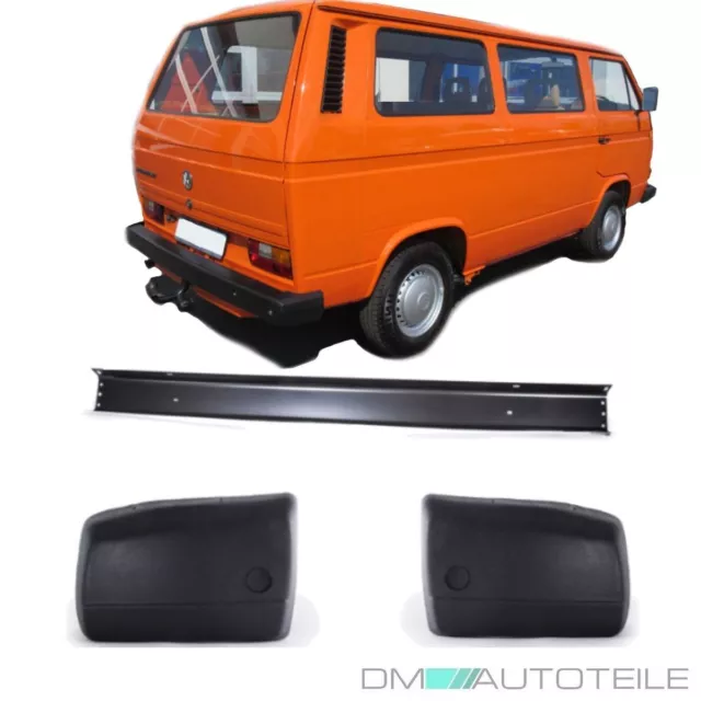 für VW T2 T3 Heck Stoßstange Hinten+ Satz Stoßstangenecke Ecken Hinten Set 70-91