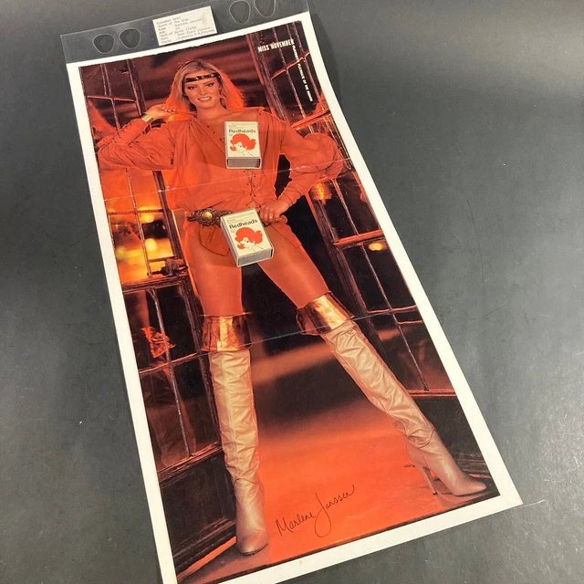 VINTAGE NOV 1982 Playboy Magazine Playmate Centrefold Poster Marlene