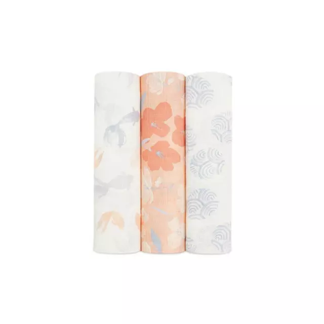 aden + anais Silky Soft Bamboo Swaddles, 3 Pack (Koi Pond)