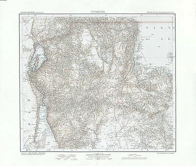 Deutsch Ostafrika - Usumbura Victoriasee Bujumbura Burundi Kolonialatlas 23