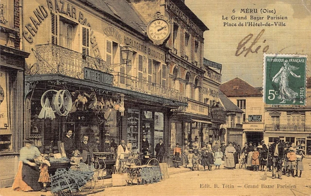 CPA Dept 60 Oise - Méru le Grand Bazaar Parisien Place de l'Hôtel de Ville