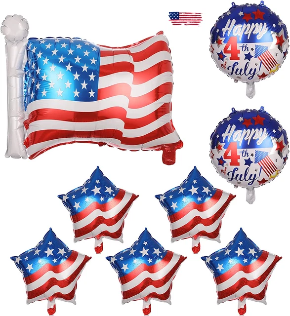 4Th of July Balloons, Premium Quality Fourth of July Balloons, Perfect Pack of 8