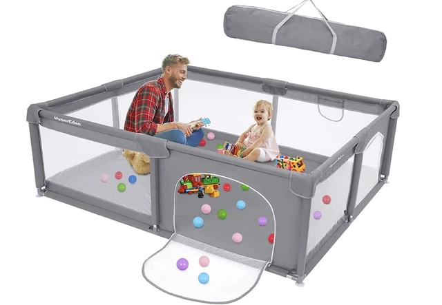 Baby Playpen 180x150 cm espuma anticolisión interior y exterior centro de actividades para niños