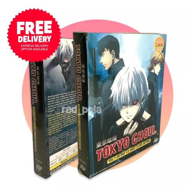 Anime DVD Tokyo Ghoul Season 1-4 Vol.1-49 End + 2OVA + Live Action English  Dub